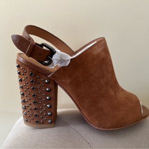 Coach suede heels